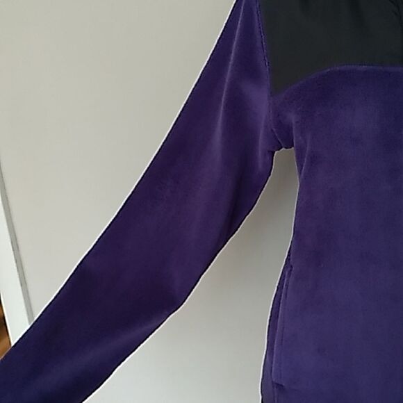 Danskin Purple/Black Fleece Zip Up Jacket. Sz S/CH - Picture 4 of 12